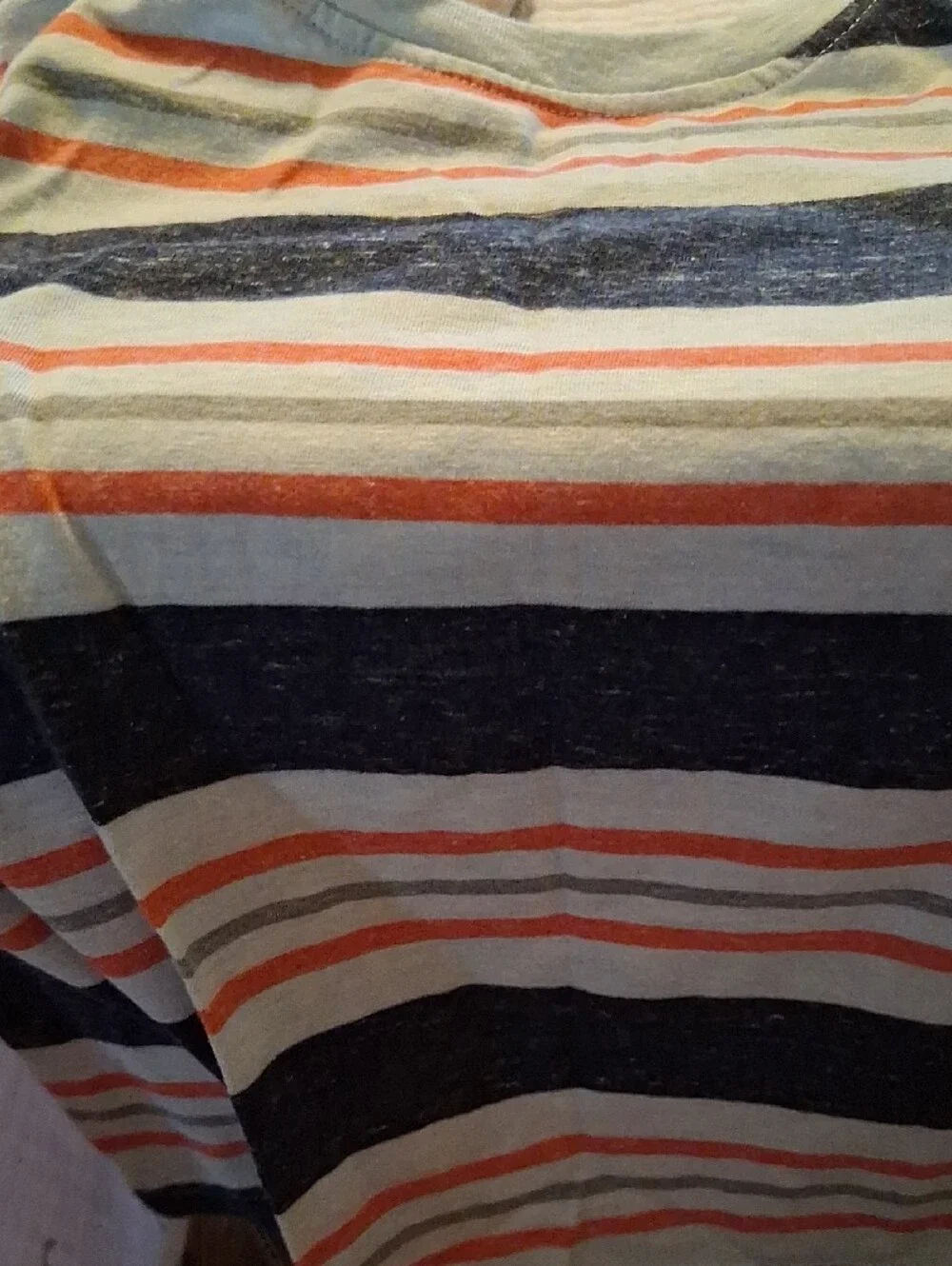 jumping beans Blue Heather & Multicolor Stripe Short-Sleeve Tee Set